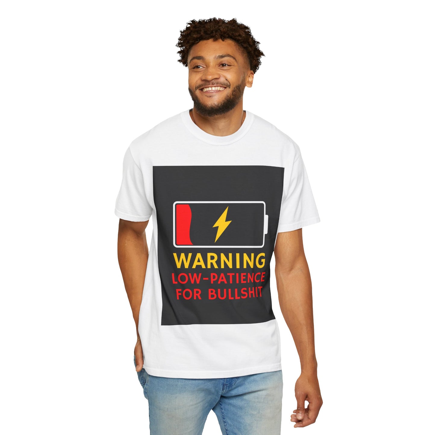 T-Shirt - Low patience for bullshit design
