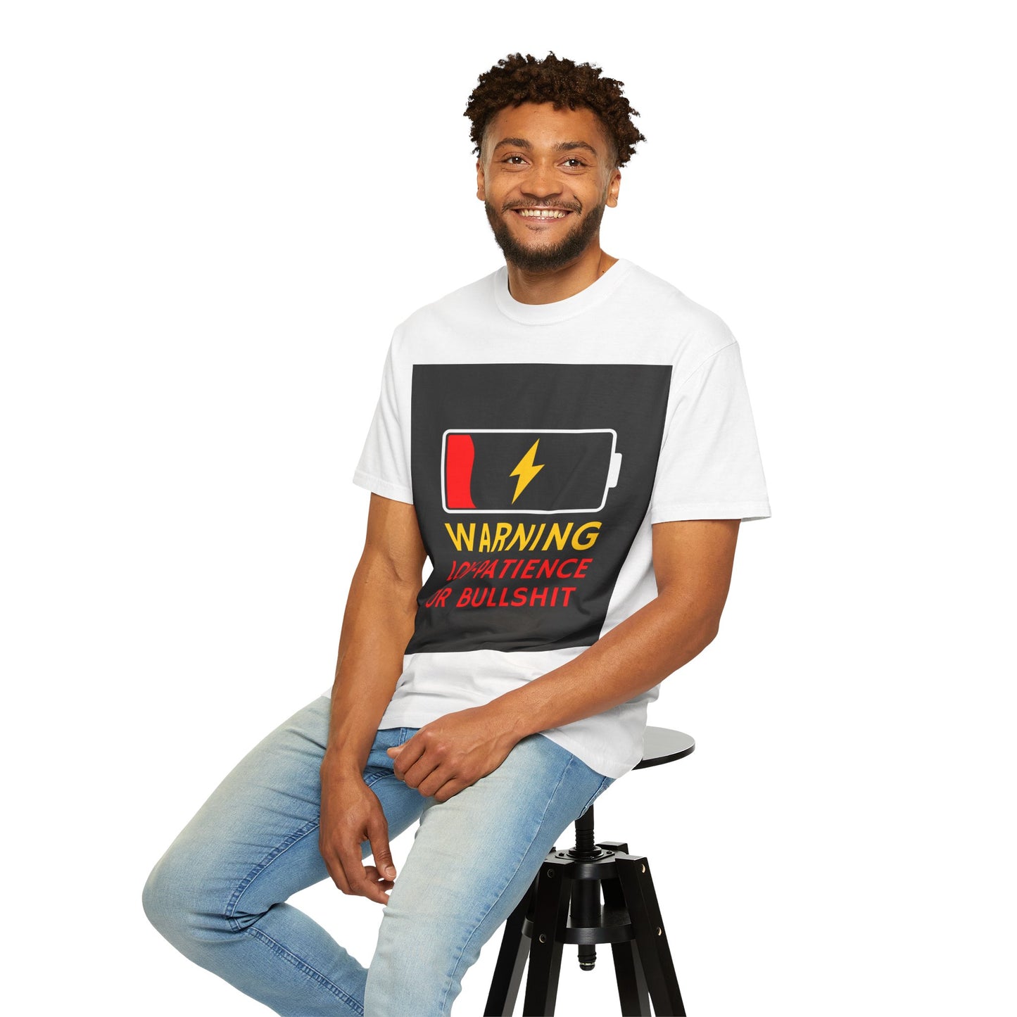 T-Shirt - Low patience for bullshit design